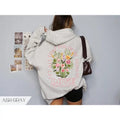 Trendy Christian Sweatshirt Merch, Words on Back Bible Verse Hoodie, Jesus Loves You, Aesthetic Women's Faith Apparel,...