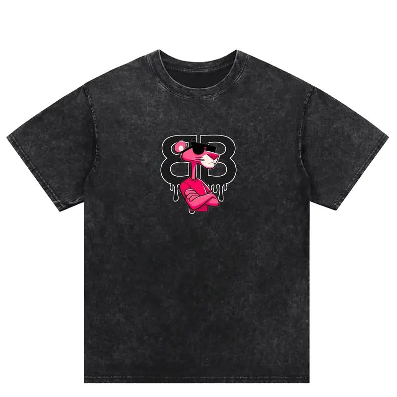 Trendy Pink Panther Washed T-Shirt, Unlock the New Street - style Trend Hoodie, Sweatshirt | GrindPrints.com