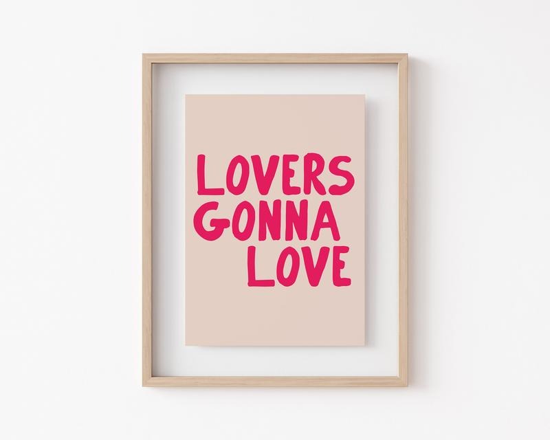 Trendy Pink Wall Art, Cute Valentines Decor, Girly Wall Art, Aesthetic Home Decor, Valentines Wall Art, Dorm Room Decor,...