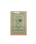 Trendy Wall Art Print, Green Retro Poster One For The Road, Bar Cart Modern Illustration Large Instant At Home Decor Art,...