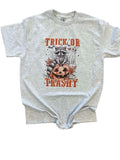 Trick or Trashy - Funny Raccoon Shirt - Halloween Graphic Hoodie, Sweatshirt | GrindPrints.com