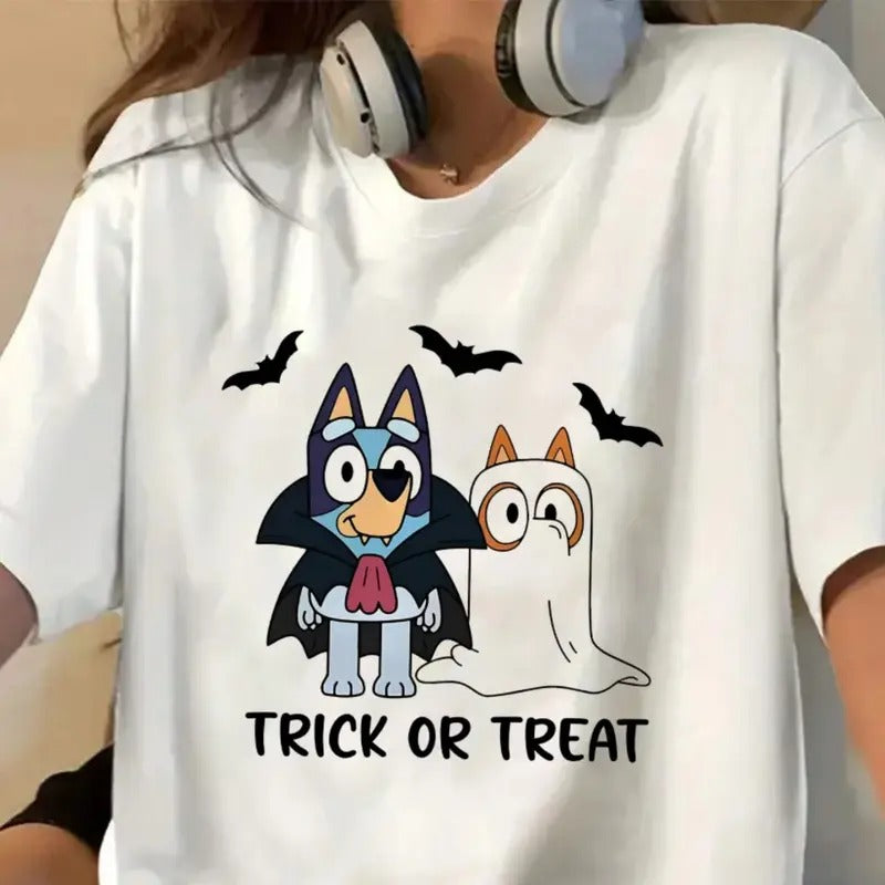 Trick or Treat Shirt, Spooky Season Shirt, Fall Tshirt, Halloween Shirt Top Womenswear Hoodie, Sweatshirt | GrindPrints.com
