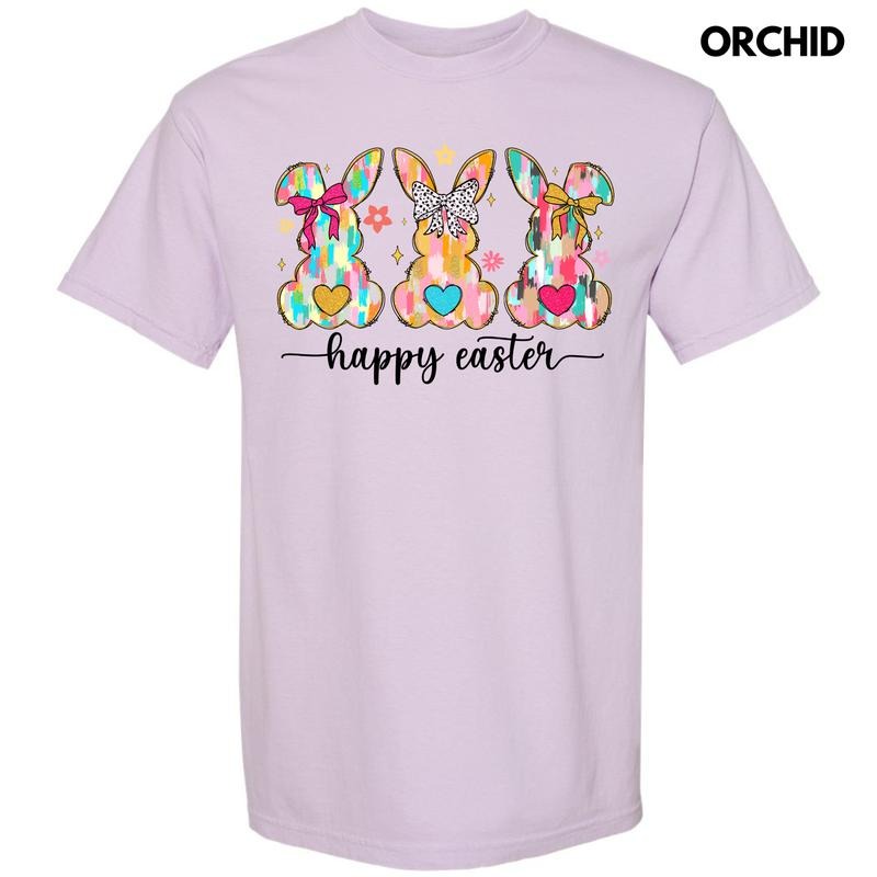 Triple Brushstroke Bunnies Comfort Colors T-Shirt Hoodie, Sweatshirt | GrindPrints.com