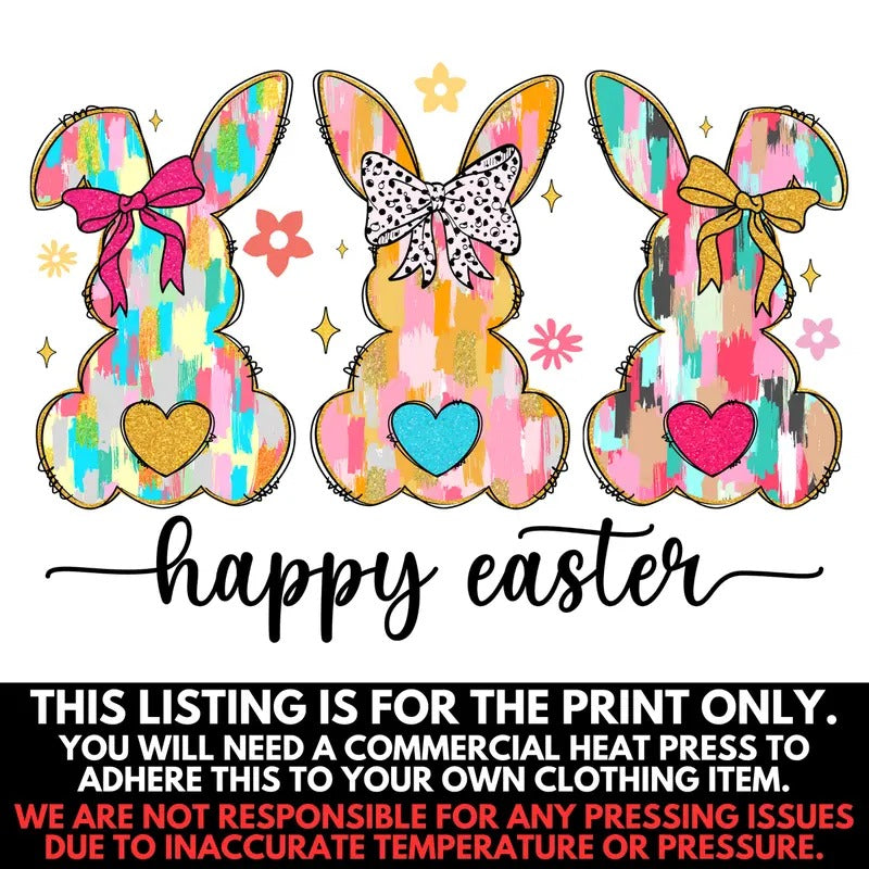 Triple Brushstroke Bunnies Print - PRINT ONLY 'NLB' T-Shirts, Hoodie, Sweatshirt | GrindPrints.com