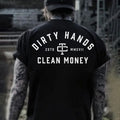 Troll Co Work Hard Dirty Hands Clean Money T-shirt Sweatshirt Hoodie, Trending Mechanic Unisex Shirt, Back Side Printed...
