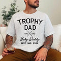 Trophy Dad Comfort Colors Tee, Father Day Gift Top Streetwear Crewneck Hoodie, Sweatshirt | GrindPrints.com