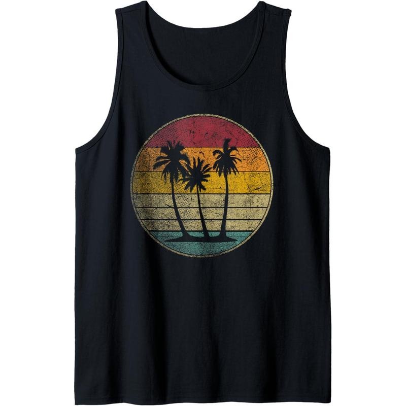 Tropical Beach Vintage Retro Style 70s 80s Tank Top Made in USAstyle{n002}2 T-Shirts, Hoodie, Sweatshirt | GrindPrints.com