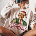 Tru.m.p I'll Be Home for Christmas - Trum.pp Funny Christmas Sweatshirt, Trum.p Merry Christmas Hoodie, Republican Gifts...