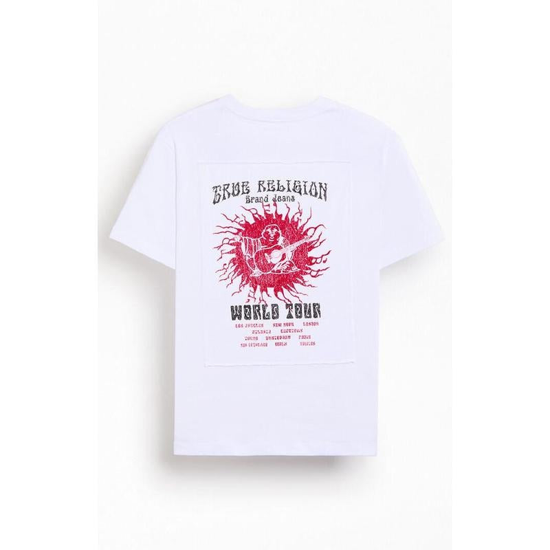 True Religion Men's Blazing Tour Applique T-Shirt - Multicolor Hoodie, Sweatshirt | GrindPrints.com