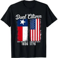 True Texan Dual Citizen Love Texas And America T-Shirt Made in USA Hoodie, Sweatshirt | GrindPrints.com