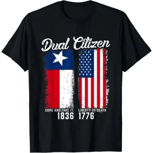 True Texan Dual Citizen Love Texas And America T-Shirt Made in USA Hoodie, Sweatshirt | GrindPrints.com