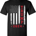 Trum 2024 American Flag Vintage T-Shirt - Trum T Shirts For Men, Adult Short Sleeve Shirt, Election 2024 Shirt