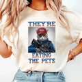 Trum.P Vs Kamalla Debate Shirt, They're Eating The Pets, Humorous Political Tee, Pet Lovers Graphic Tee Unique Animal...