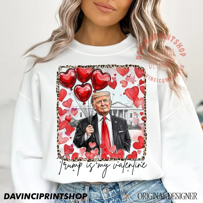 Trummmp is my valentine T-Shirt, Sweatshit, Hoodie, Retro Valentines Shirt, Funny TrummmpShirt, Funny Valentines Shirt,...