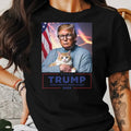 Trump & Cat Meme T-Shirt, Unisex Graphic Tee, 2024 Election Republican Shirt, AI Tr.ump, Political Campaign, Trum.p 2024,...