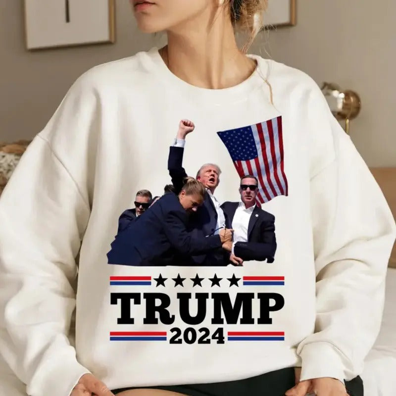Trump 2024 - Butler Rally - Trump Tshirt - Unisex Tshit, Sweatshirt Hoodie | GrindPrints.com