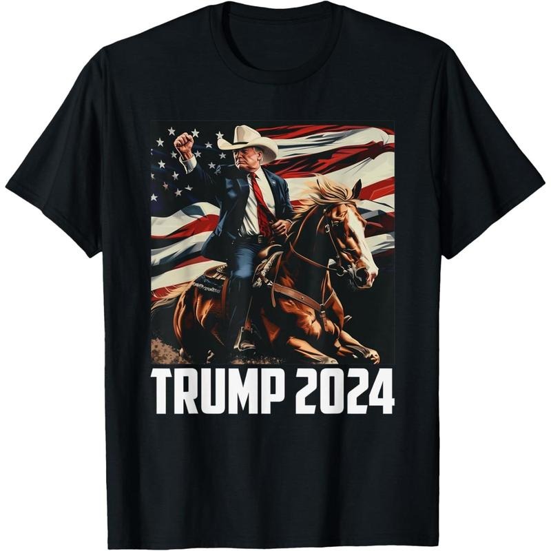 Trump 2024 4th of July Patriotic America Independence Day T-Shirt made in usa Hoodie, Sweatshirt | GrindPrints.com