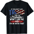 Trump 2024 American Flag 4th of July Trump 2024 T-Shirt made in usa Hoodie, Sweatshirt | GrindPrints.com
