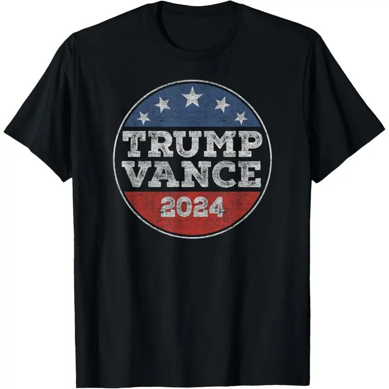 Trump 2024 Button Election for Republicans Trump Vance 2024 T-Shirt made in usa Hoodie, Sweatshirt | GrindPrints.com