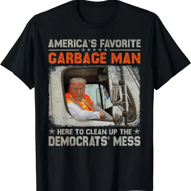 Trump 2024 Election Trump Garbage Man Vote Trump President T-Shirt Hoodie, Sweatshirt | GrindPrints.com