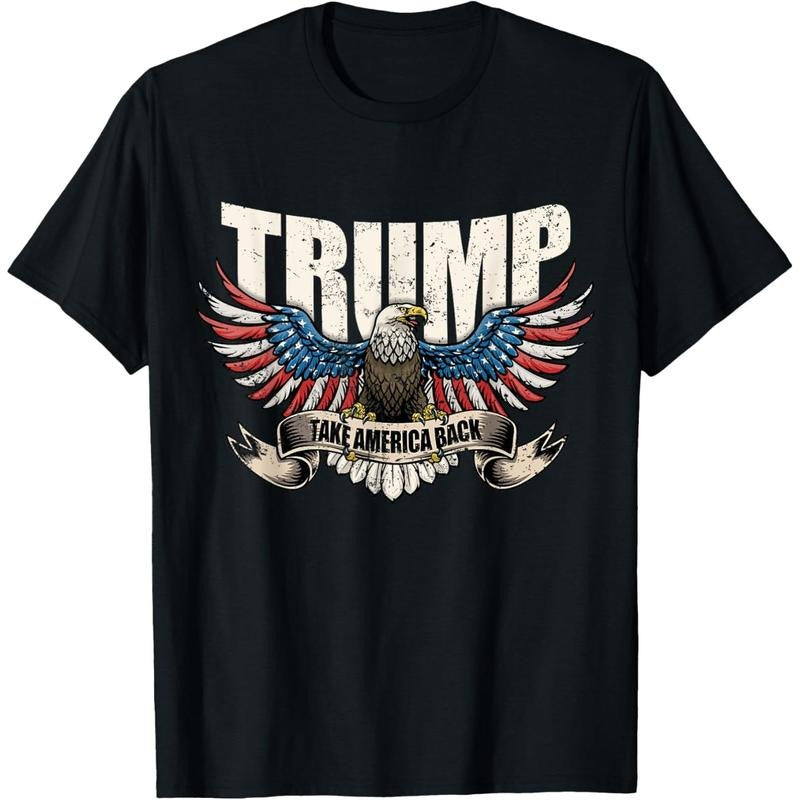 Trump 2024 Flag Take America Back Men Women Donald Trump T-Shirt made in usa Hoodie, Sweatshirt | GrindPrints.com