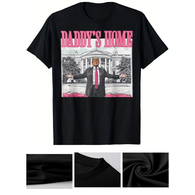 Trump 2024 Recaptures America, Dad'S Home Trump Pink 2024 T-Shirt Hoodie, Sweatshirt | GrindPrints.com