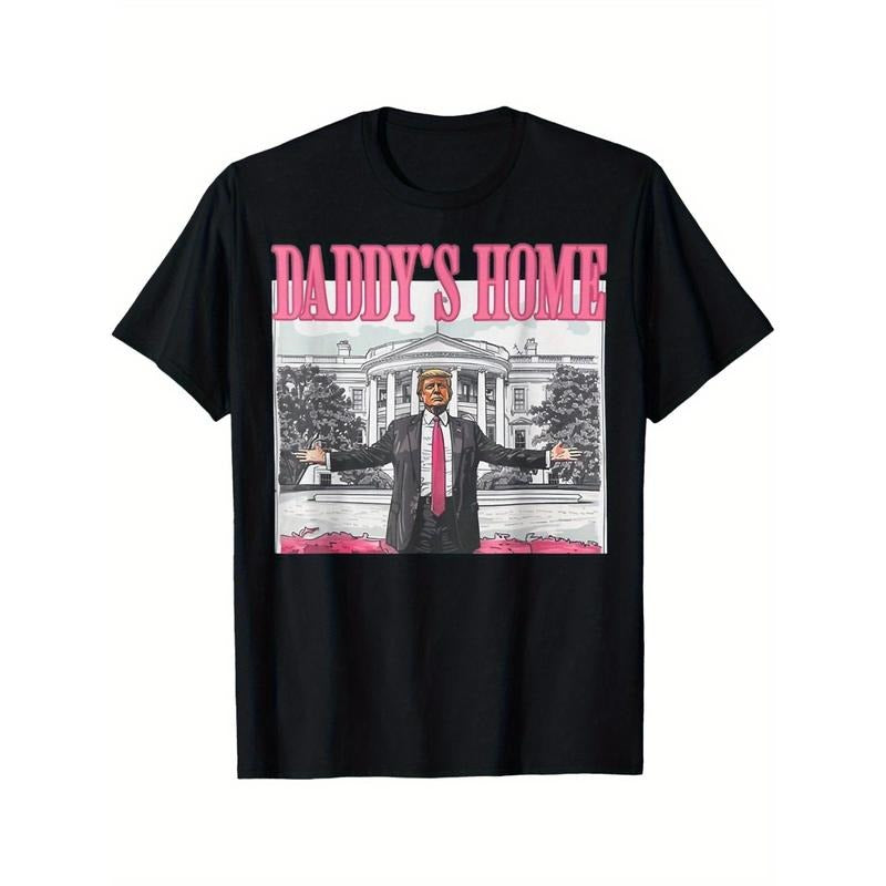 Trump 2024 Recaptures America, Dad's Home Trump Pink 2024 T-shirtstyle{n002}3 T-Shirts, Hoodie, Sweatshirt | GrindPrints.com