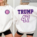 Trump 2024 Sweatshirt, Trump Support Shirt, Trump 47 47th President, Gift for Trump Supporter, Election 2024 , Retro Chic...