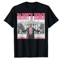 Trump 2024 Take America Back, Daddy's Home Trump Pink 2024 T-ShirtT-Shirt Graphic Tee Tops Underwear Crewneck Menswear T...