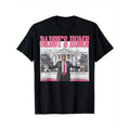 Trump 2024 takes back America, dad is home, Trump pink 2024 T-shirt Hoodie, Sweatshirt | GrindPrints.com