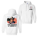 Trump Cowboy Western 2024 You Missed Twice T-shirt Hoodie, For Men And Women, Trendy Shirt Sweatshirt | GrindPrints.com