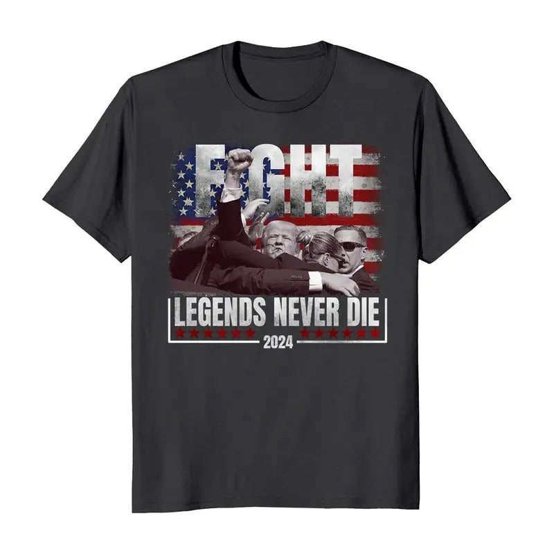 Trump Fight Legends Never Die 2024 Election T-Shirt Hoodie, Sweatshirt | GrindPrints.com