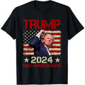 Trump Fist Pump Shot At Trump 2024 Trump Survives Rally T-Shirt.made in usa Hoodie, Sweatshirt | GrindPrints.com
