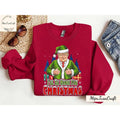 Trump I'll Be Home For Christmas SweatShirt, Humorous Trump Casual Classic T-Shirts, Hoodie | GrindPrints.com