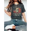 Trump I'm Voting For The Convicted Felon 2024 Shirt, President Trump Tee Hoodie, Sweatshirt | GrindPrints.com