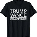 Trump J.D. Vance 2024 Retro Stripe Trump Vance T-Shirt Hoodie, Sweatshirt | GrindPrints.com