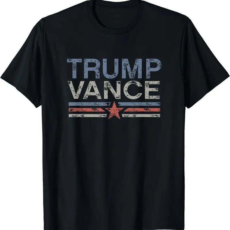 Trump JD Vance 2024 Retro Stripe Trump Vance 2024 T-Shirt Hoodie, Sweatshirt | GrindPrints.com