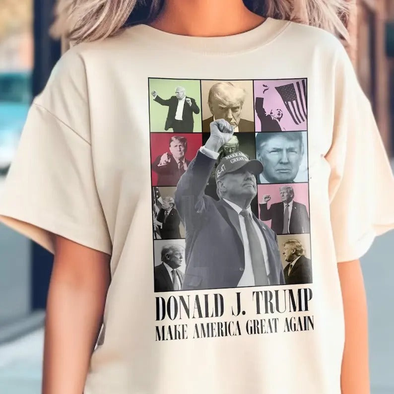 Trump Make America Great Again Shirt, Donald Trump Eras Tour Style Shirt, Trump 2024 Shirt, Election Shirt, For Trump...