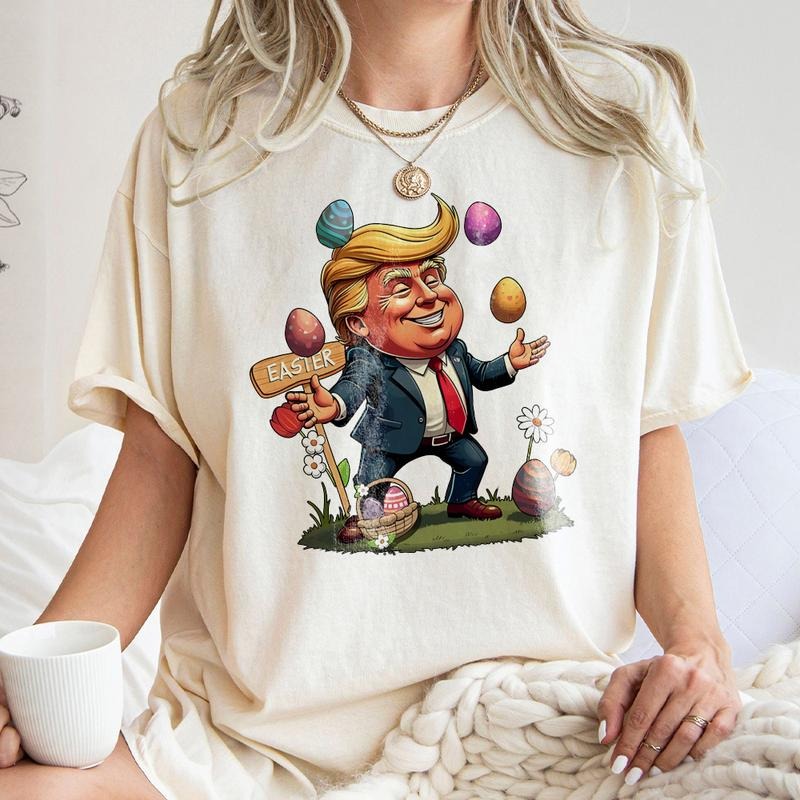 Trump Make Easter Great Again Shirt, Easter Eggs T-Shirt, Easter Love Sweatshirt, Happy Easter 2025 Sweater, Donald Trump...