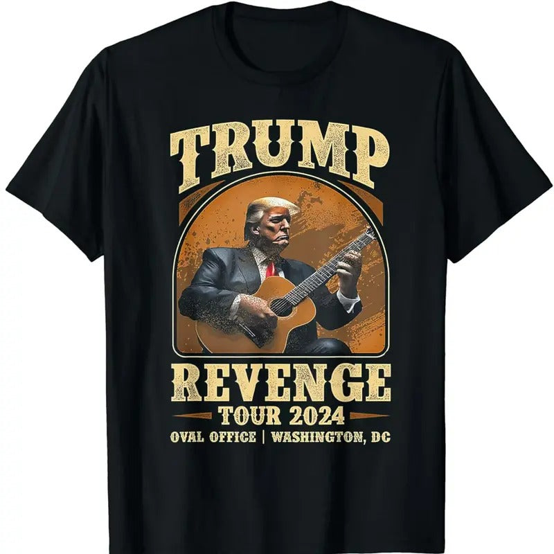 Trump Revenge Tour 2024 T-Shirt Graphic Tee Tops Underwear Crewneck Menswear T Shirt Hoodie, Sweatshirt | GrindPrints.com