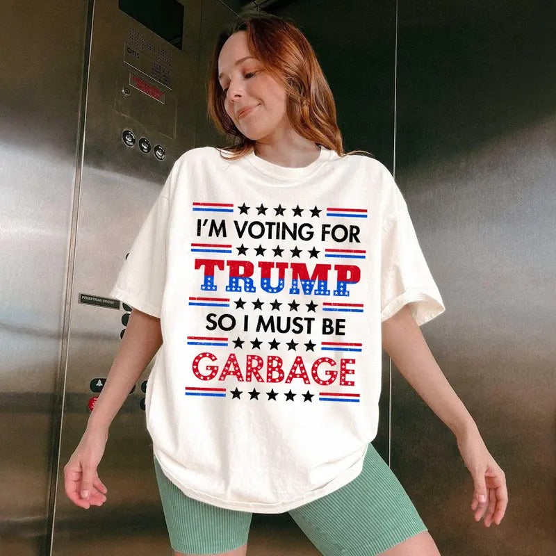 Trump Shirt, Trump Gar.bage Shirt, MAGA Shirt, Trump 2024 Hoodie, Sweatshirt | GrindPrints.com
