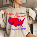Trump Sweatshirt Trump Christmas Sweatshirt Trump Crewneck Ill Be Home for Christmas Trump Sweatshirt Trump Vance Trump...