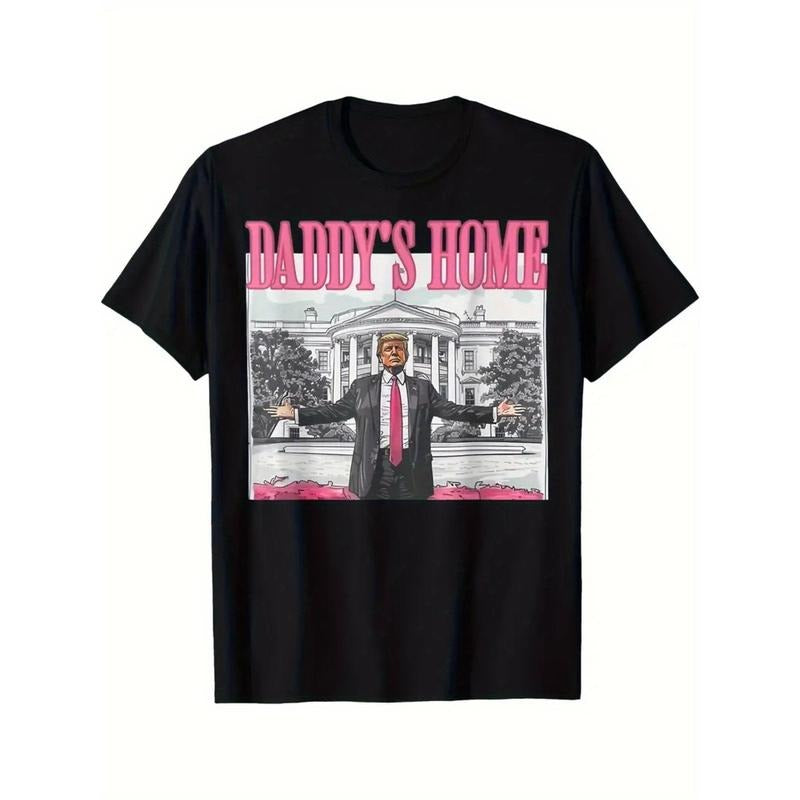 Trump Take America Back, Daddy's Home Trump Pink T-Shirt Hoodie, Sweatshirt | GrindPrints.com