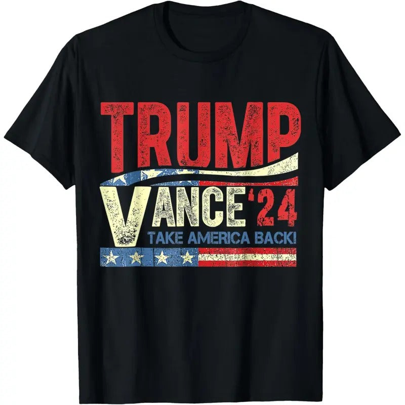Trump Vance '24 Vintage 2024 T-Shirt made in usa Hoodie, Sweatshirt | GrindPrints.com