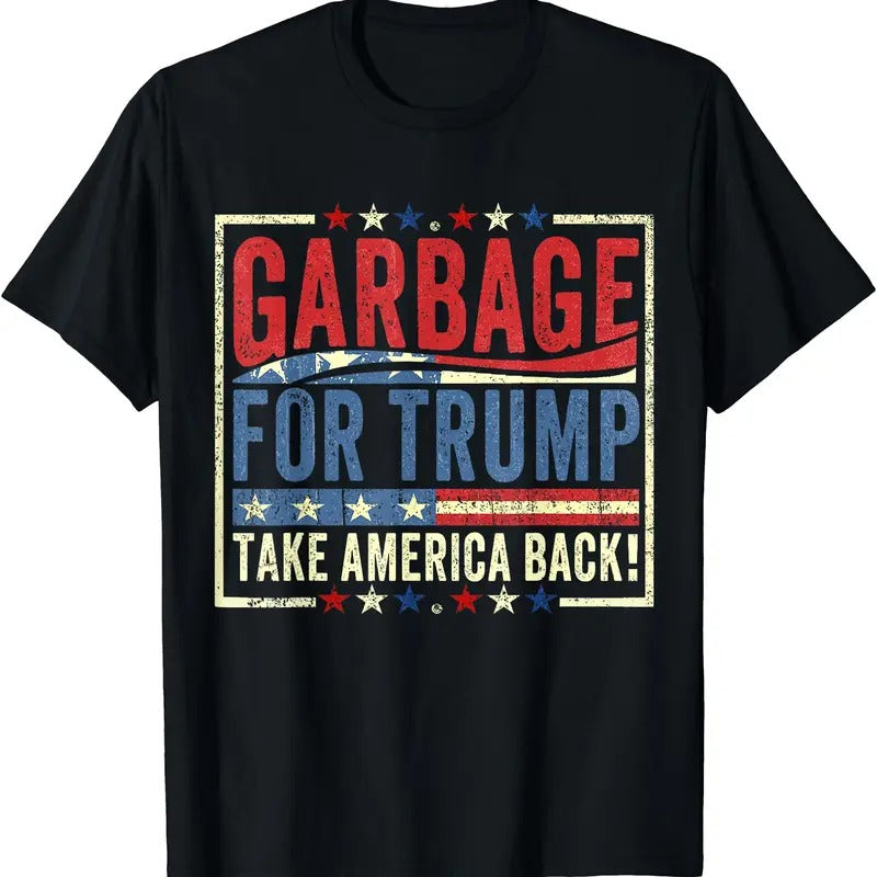Trump Vance 2024 Proud to be Garbage Presidential Election T-Shirt Clothing Cotton Hoodie, Sweatshirt | GrindPrints.com