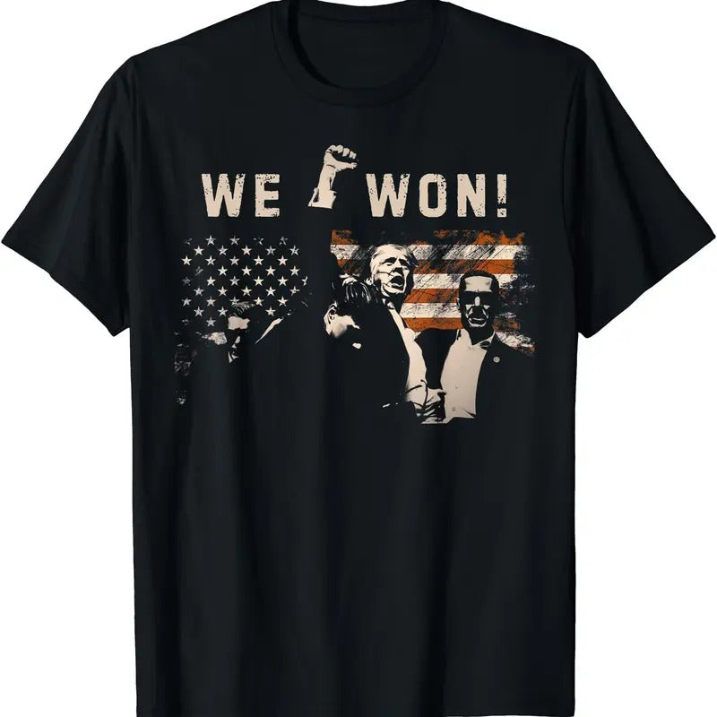 Trump We Won Wins Inauguration 47 US President 2025 Election T-Shirt Hoodie, Sweatshirt | GrindPrints.com