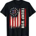 Trump Won 2024 45 47Th President Usa Flag T-Shirts, Hoodie, Sweatshirt
