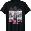 Trump Won Again 2024 Election President 47 th T-Shirt Hoodie, Sweatshirt | GrindPrints.com