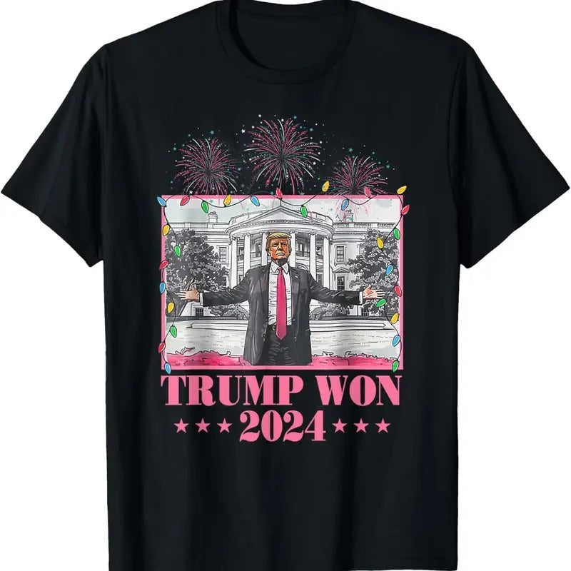 Trump Won Again 2024 Election President 47 th T-Shirt Hoodie, Sweatshirt | GrindPrints.com