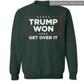Trump Won Get Over It 2024 T-shirt, Victory Sweatshirt, Patriotic Hoodie for Loyal Trump Supporters, USA Politics Apparel...